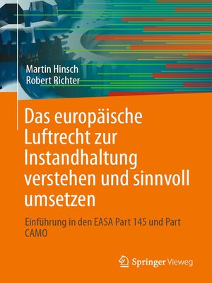 cover image of Das europäische Luftrecht zur Instandhaltung verstehen und sinnvoll umsetzen